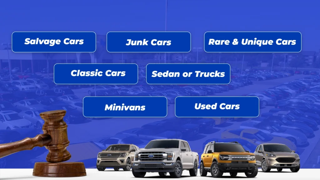 Types of Vehicles at Government Car Auction