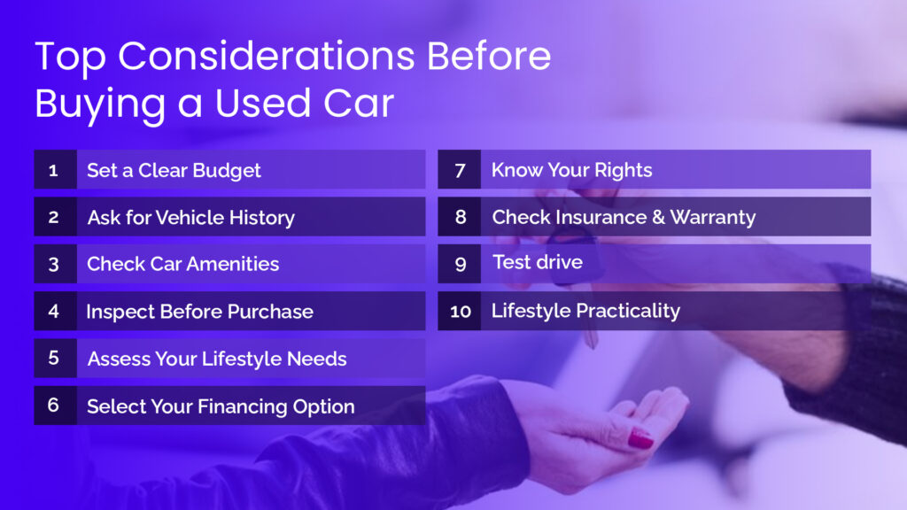 Top Considerations Before Buying a Used Car