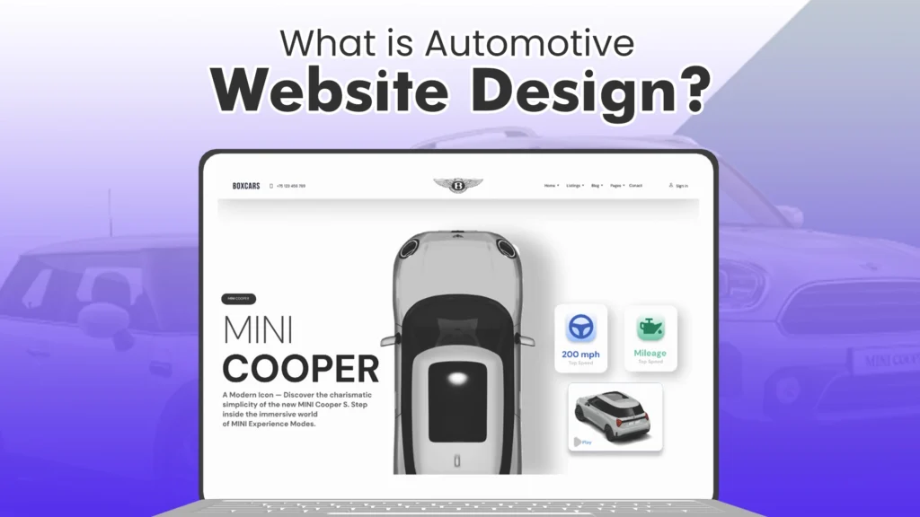 Automotive website design