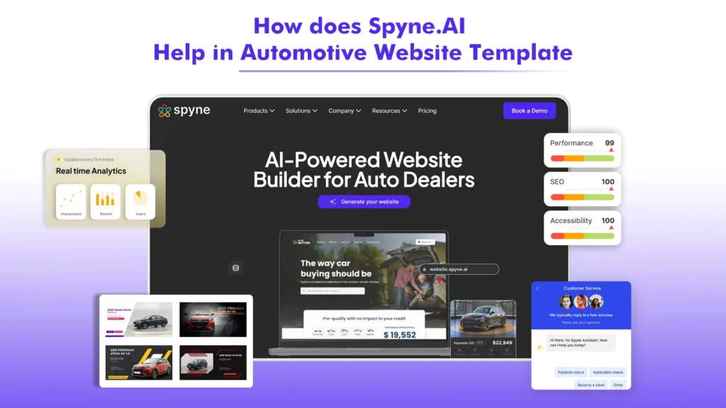 Spyne.AI Automotive Website Template