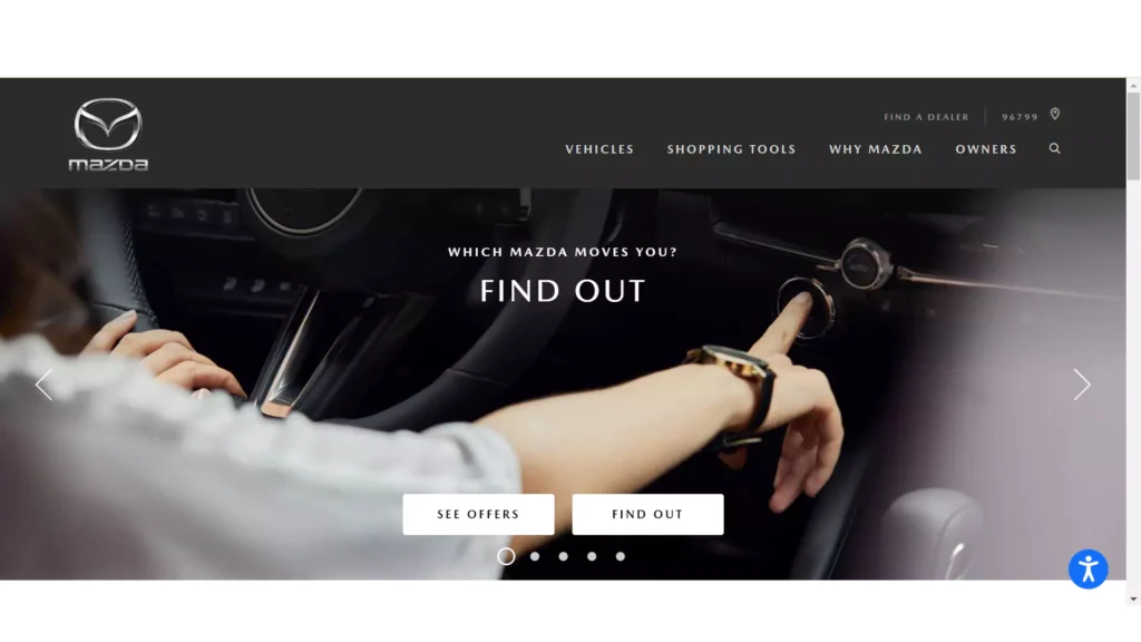 Mazda USA Automotive Website Design