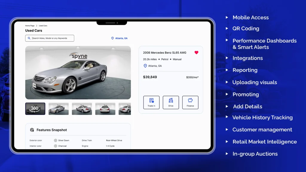 Features of Vehicle Inventory Management App