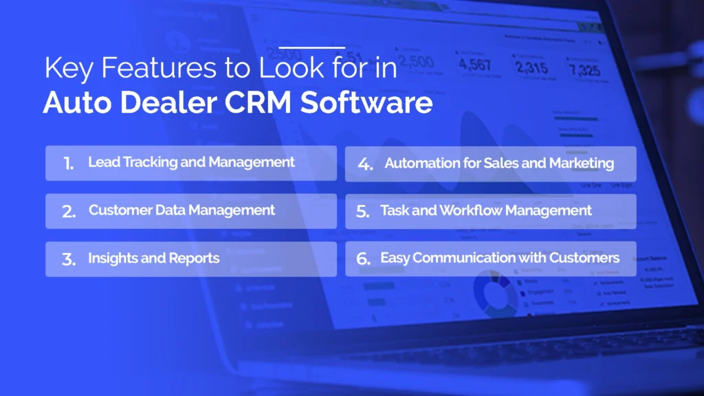 Car Dealer CRM System Features