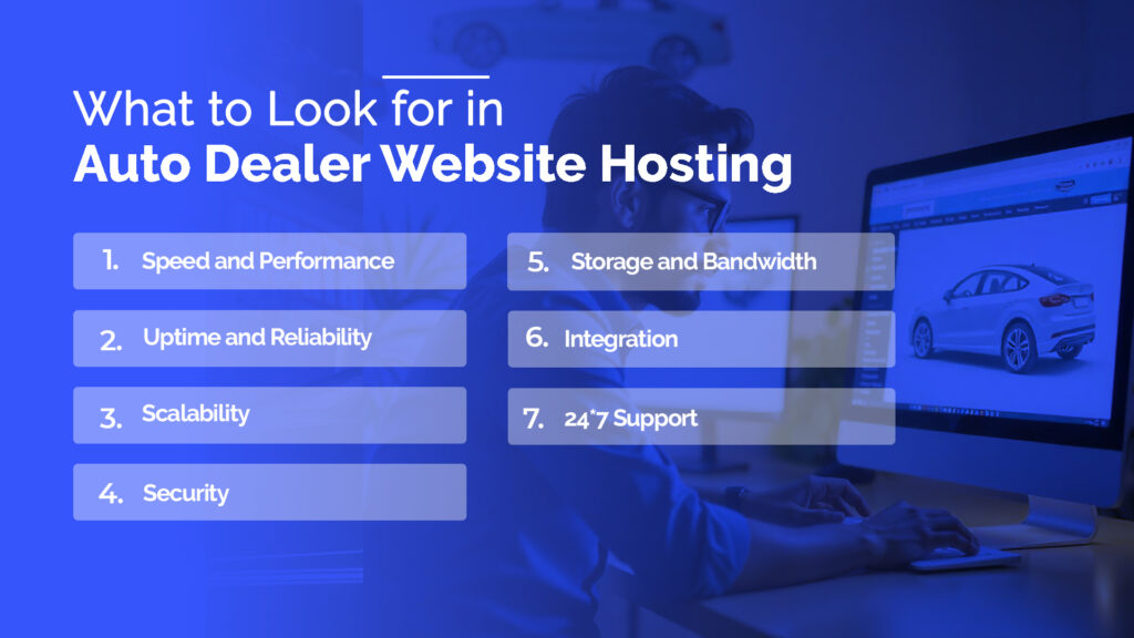 features of auto dealer website hosting