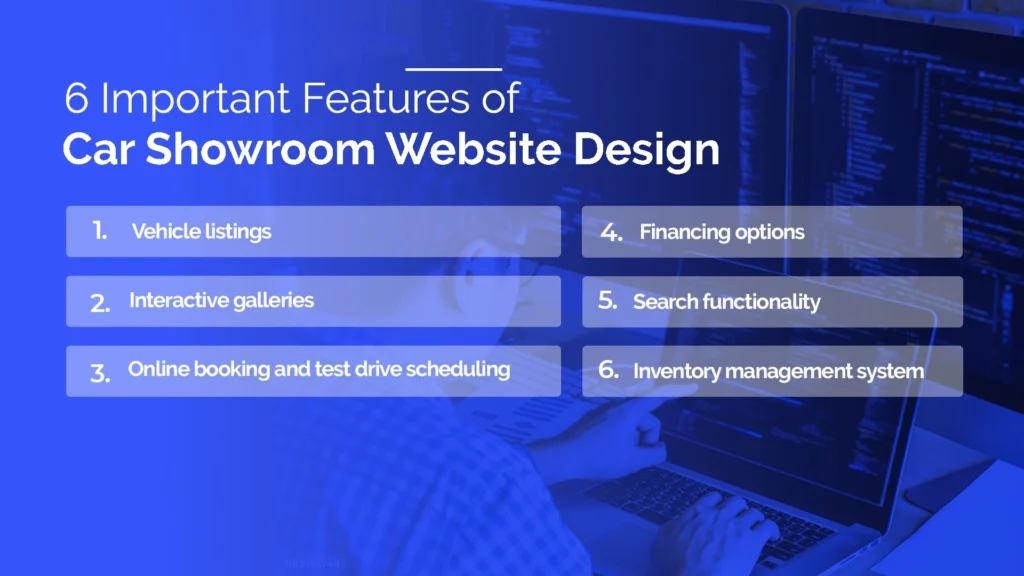 Features of Car Showroom Website Design