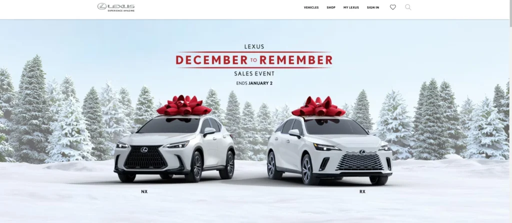 Lexus Car Showroom Website Design