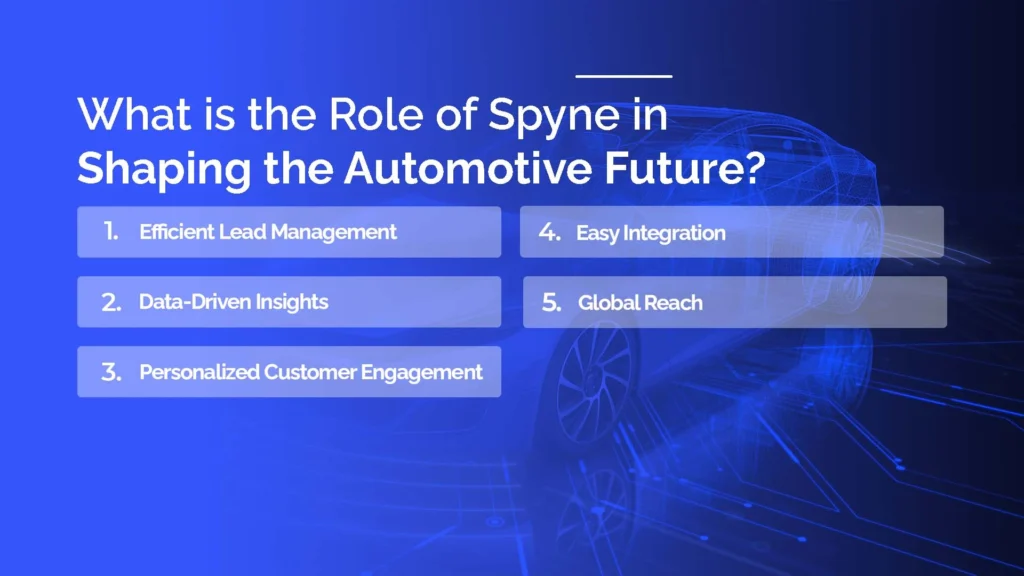 Role of Spyne in Shaping the Automotive Future