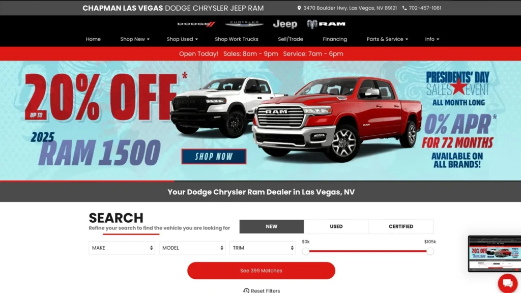 Chapman Las Vegas Dodge Chrysler Jeep Ram