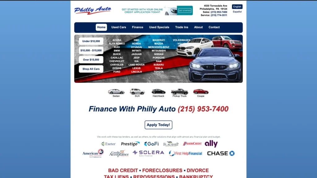 used car dealers philadelphia