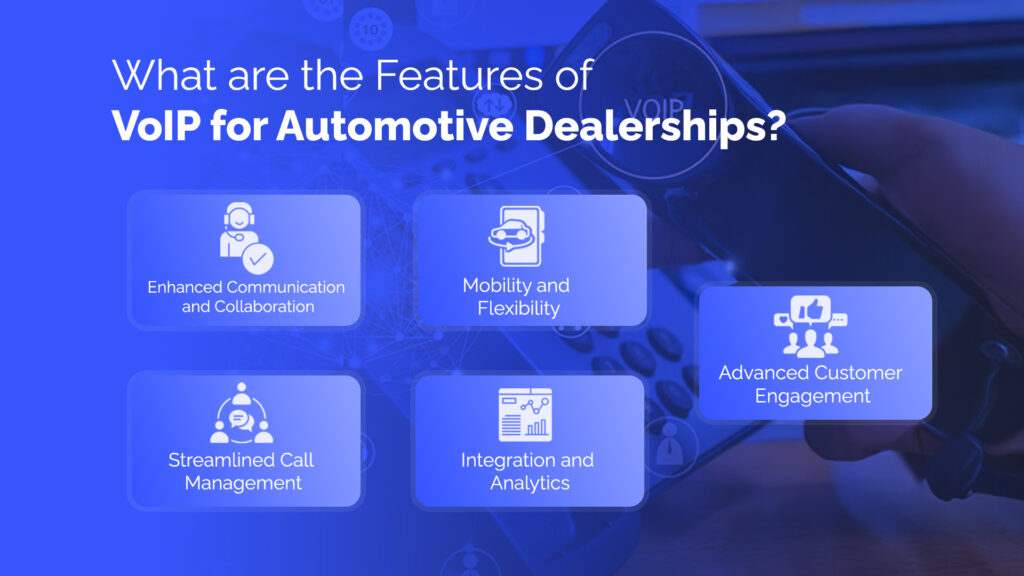 what are the feature of VoIP for automotive dealerships 