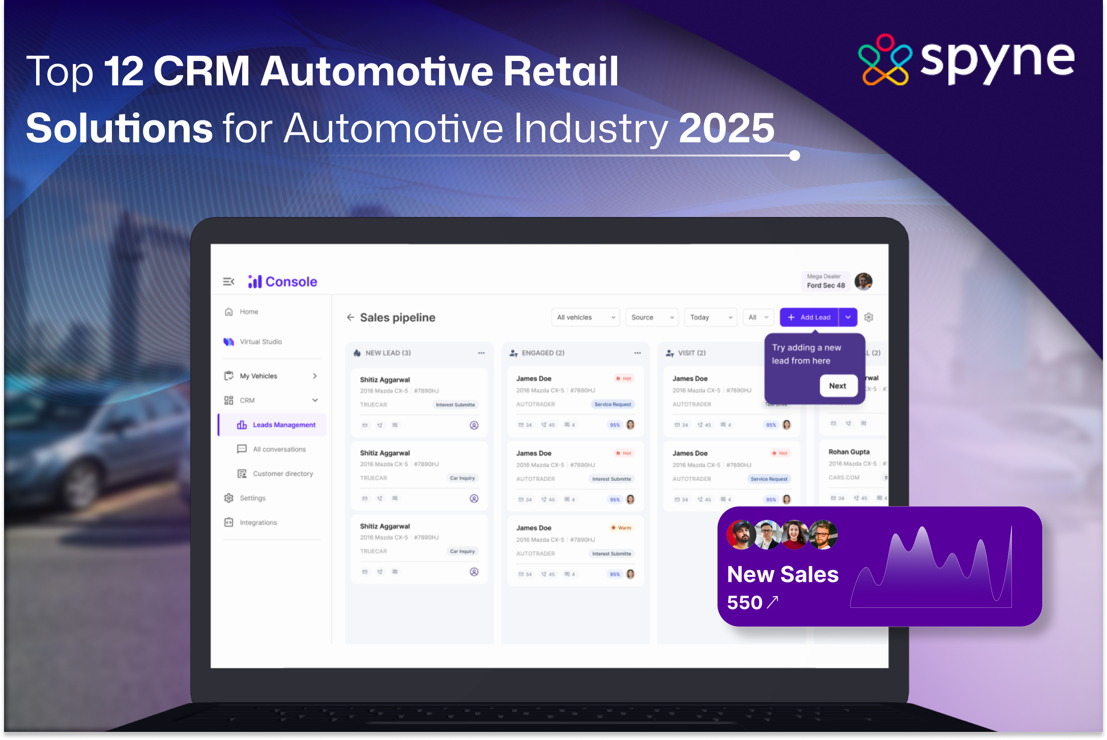 Top 12 CRM Automotive Retail Solutions for Automotive Industry 2025